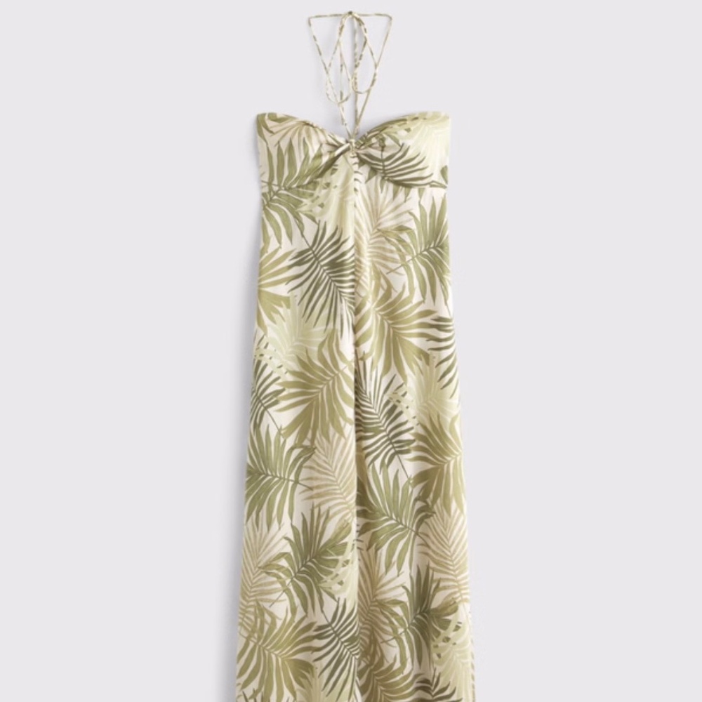 Twist-Front Flowy Maxi Dress